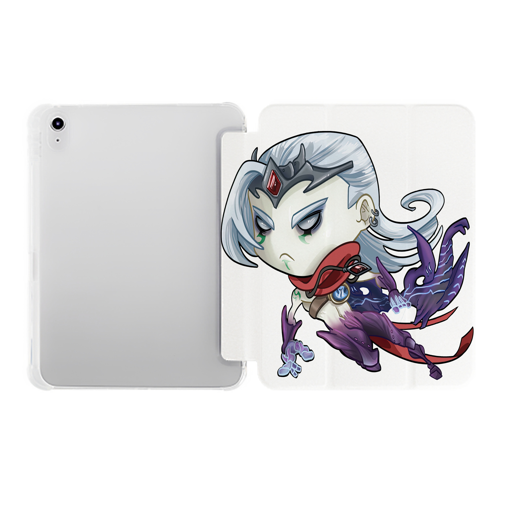 （画像用） リーグ・オブ・レジェンド League of Legends LOL IPad ケース ペン収納付き 三つ折りスタンド PUレザー×シリコン 対応機種9.5/10.5/10.9インチ